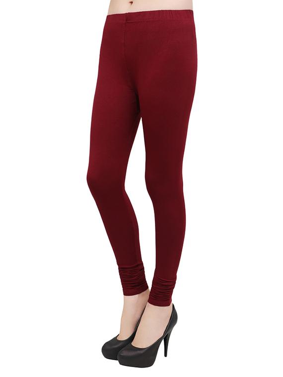 maroon cotton legging - 14003445 - Zoom Image - 2