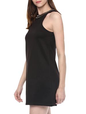 black cotton aline dress - 14043813 - Standard Image - 2