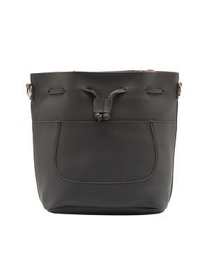 grey leatherette regular handbag - 14052364 - Standard Image - 5