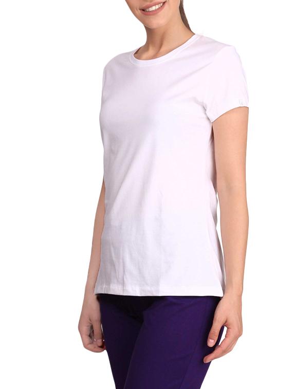White solid basic tee - 14064070 - Zoom Image - 2