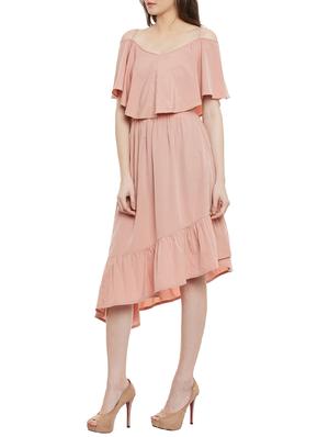 pink asymmetric dress - 14067153 - Standard Image - 2