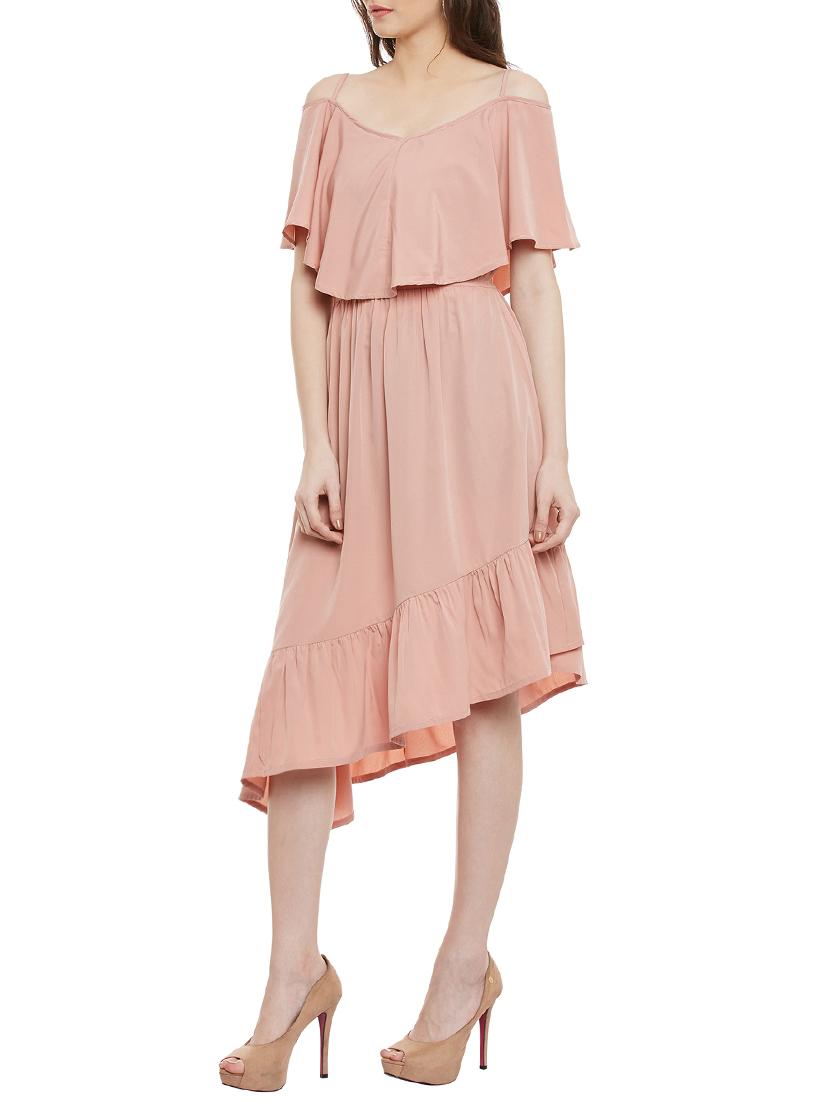 pink asymmetric dress - 14067153 - Zoom Image - 2