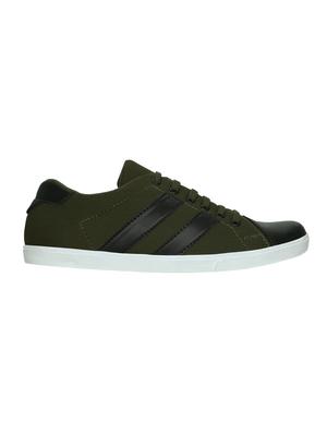 green canvas lace up sneaker - 14068626 - Standard Image - 2