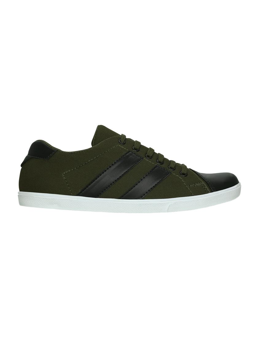 green canvas lace up sneaker - 14068626 - Zoom Image - 2
