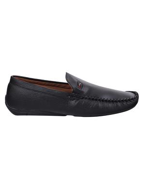 black leatherette slip on loafer - 14073293 - Standard Image - 2