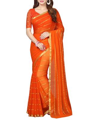 set of 2 multicolor chiffon saree with blouse - 14077617 - Standard Image - 2