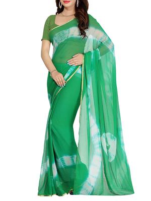 set of 2 multicolor chiffon saree with blouse - 14077618 - Standard Image - 2