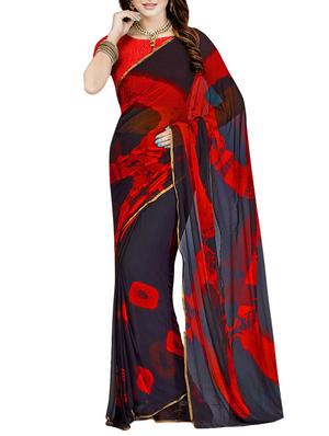 set of 2 multicolor chiffon saree with blouse - 14077772 - Standard Image - 2