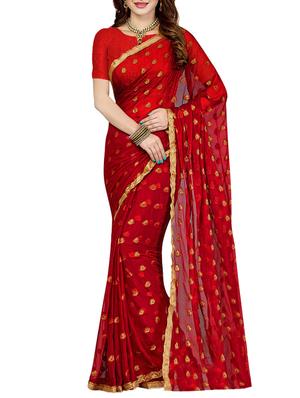 set of 2 multicolor chiffon saree with blouse - 14077781 - Standard Image - 2