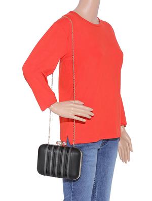 black metal box clutch - 14082332 - Standard Image - 5