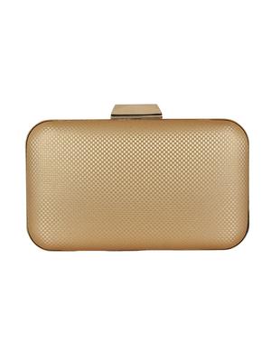 brown metal box clutch - 14082338 - Standard Image - 2