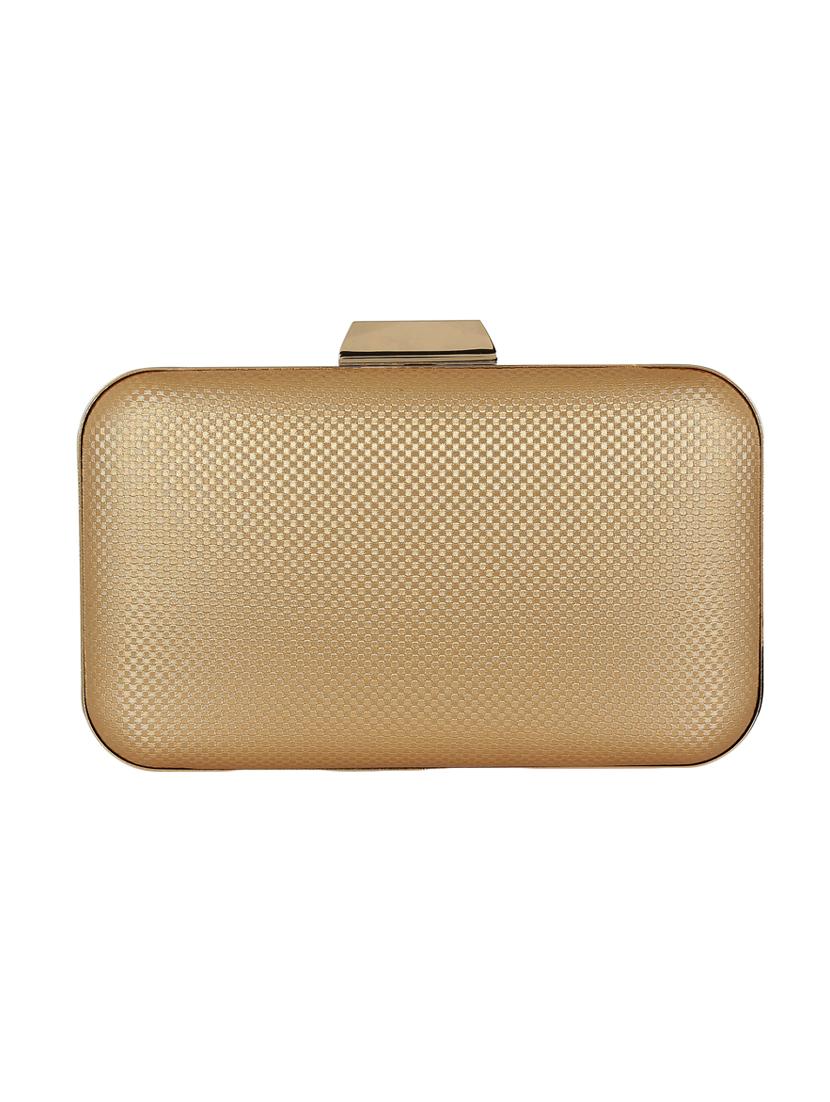 brown metal box clutch - 14082338 - Zoom Image - 2