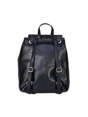 black leatherette fashion backpack - 14082844 - Standard Image - 2