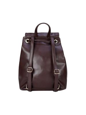 brown leatherette fashion backpack - 14082845 - Standard Image - 2