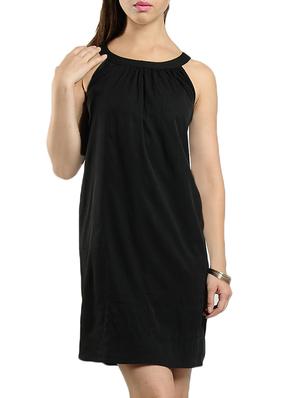 black viscose shift dress - 14083169 - Standard Image - 2
