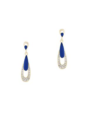 multi colored metal drop (set of 2) earrings - 14085003 - Standard Image - 2