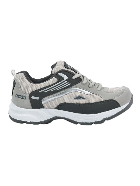 grey mesh lace up sport shoe - 14088151 - Zoom Image - 2
