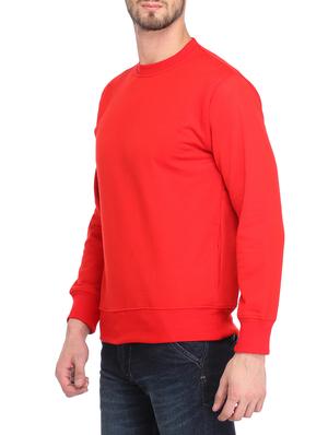 solid red cotton sweatshirt - 14088638 - Standard Image - 2