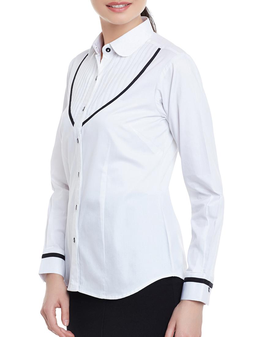 white cotton shirt - 14090790 - Zoom Image - 2
