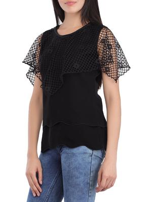 laced asymmetric cape - 14090992 - Standard Image - 2