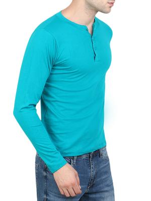 blue cotton t-shirt - 14091730 - Standard Image - 2