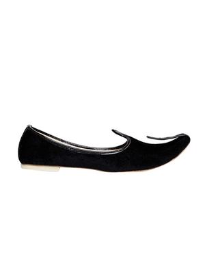 black Velvet slip on mojari - 14095390 - Standard Image - 2