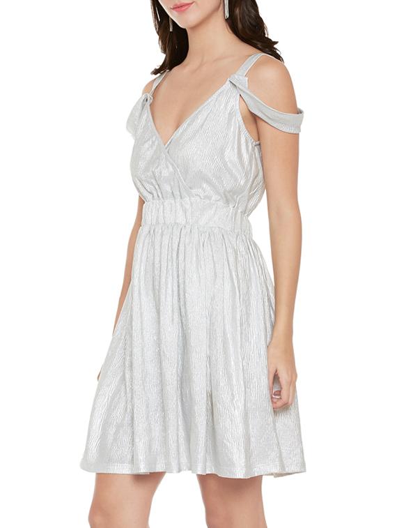 silver empire line dress - 14096211 - Zoom Image - 2