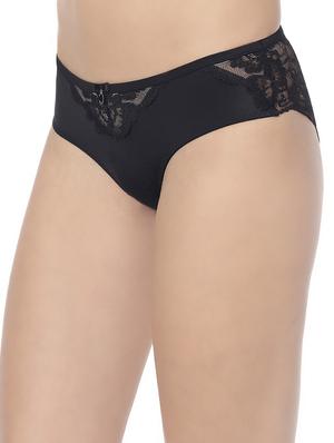 black nylon hipster panty - 14099366 - Standard Image - 2