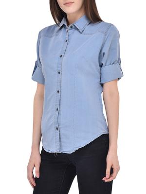 blue denim shirt - 14100556 - Standard Image - 2
