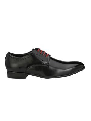 black leatherette lace-up derby - 14106162 - Standard Image - 2