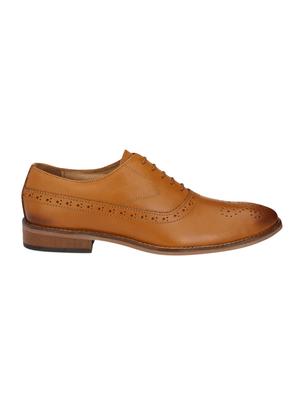 tan leather lace-up oxford - 14106335 - Standard Image - 2