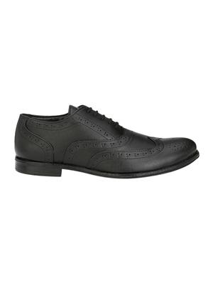 black leather lace-up brouge - 14106412 - Standard Image - 2