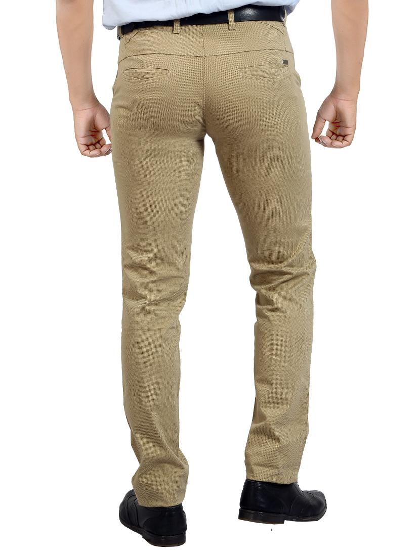 beige cotton chinos - 14110132 - Zoom Image - 2