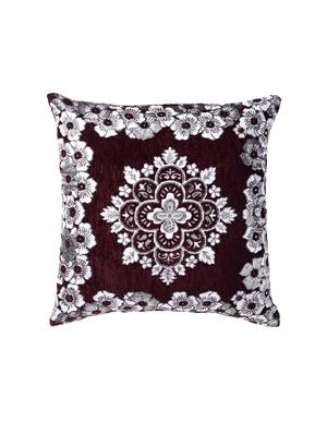 set of 5 chenille floral designed cushion covers - 14113199 - Standard Image - 2