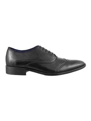 black Leather lace-up brouge - 14116732 - Standard Image - 2