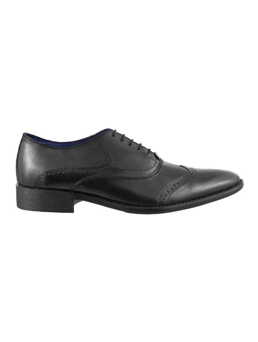 black Leather lace-up brouge - 14116732 - Zoom Image - 2