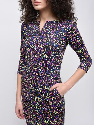 purple cotton blend dress - 14119290 - Standard Image - 5