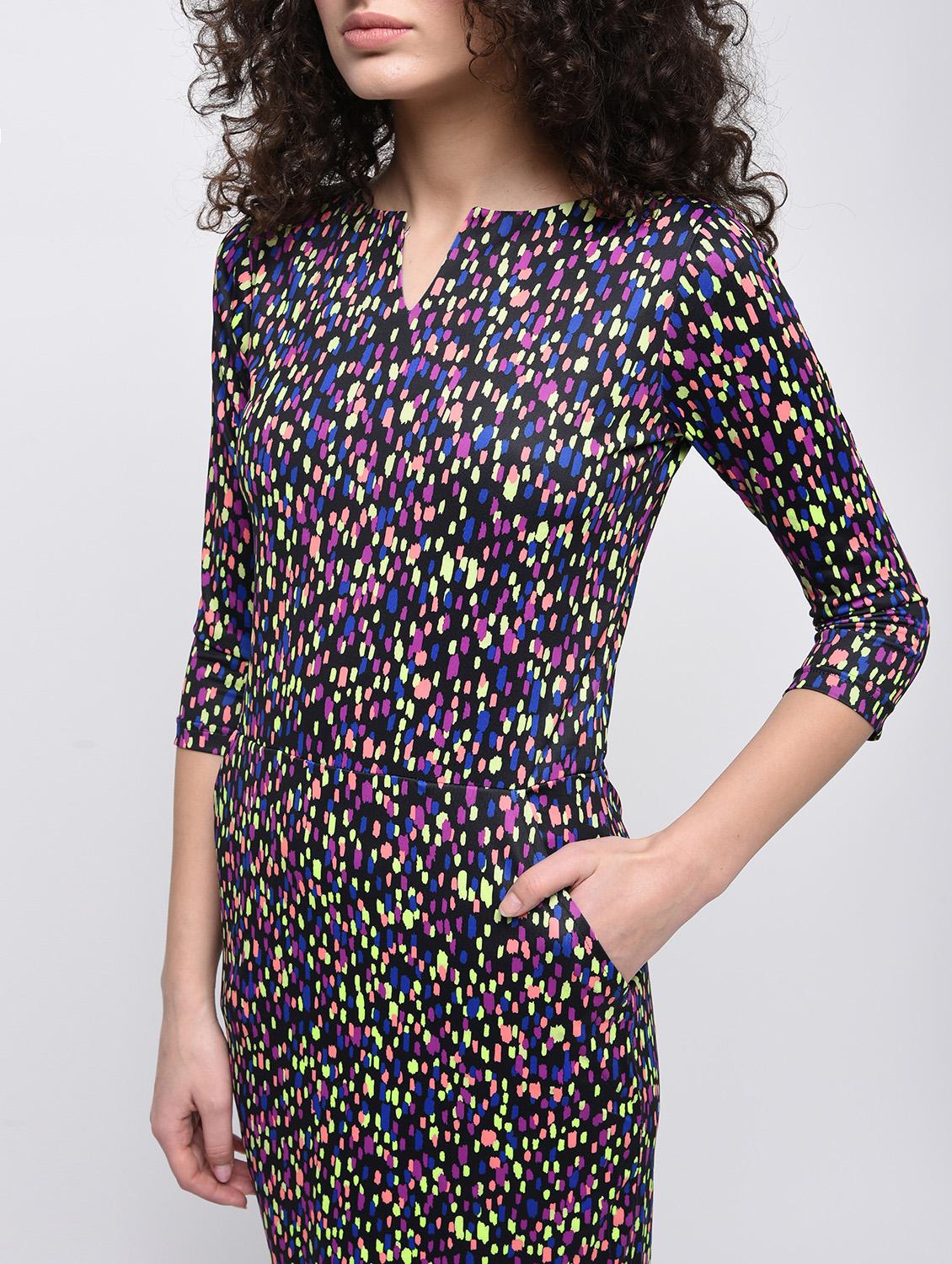 purple cotton blend dress - 14119290 - Zoom Image - 5