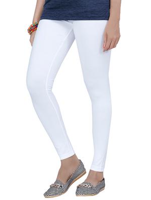 white cotton leggings - 14122184 - Standard Image - 2