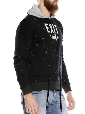 black cotton sweatshirt - 14123757 - Standard Image - 2