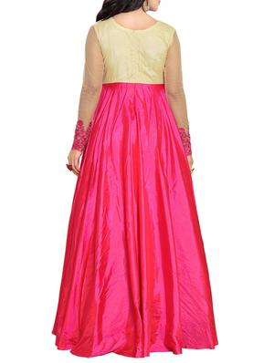embroidered semi-stitched flared suit - 14125077 - Standard Image - 2