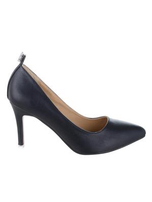 black faux leather slip on pumps - 14125528 - Standard Image - 2