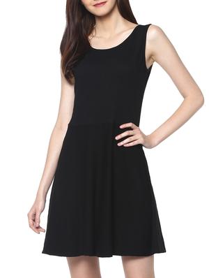 fit and flare scoop back dress - 14128808 - Standard Image - 2
