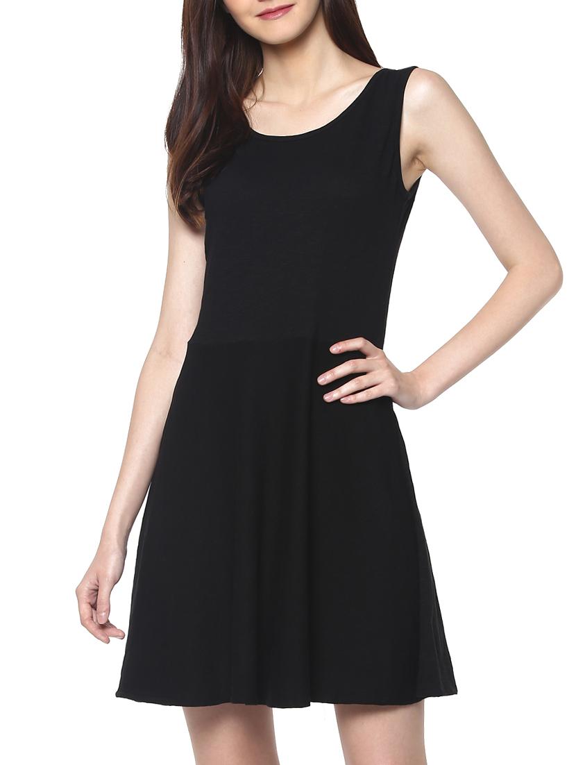 fit and flare scoop back dress - 14128808 - Zoom Image - 2