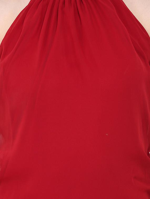 red full leg jumpsuit - 14129757 - Zoom Image - 5