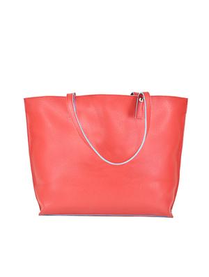 red leatherette regular tote - 14130364 - Standard Image - 2