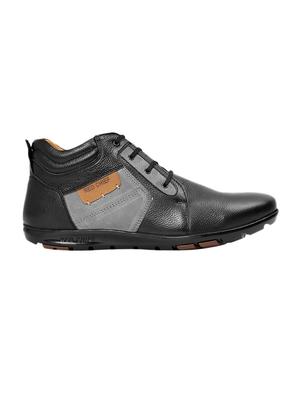 black leather lace up boot - 14131836 - Standard Image - 2
