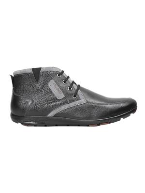 black leather lace up boot - 14131837 - Standard Image - 2