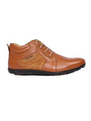 tan leather lace up shoe - 14131866 - Standard Image - 2