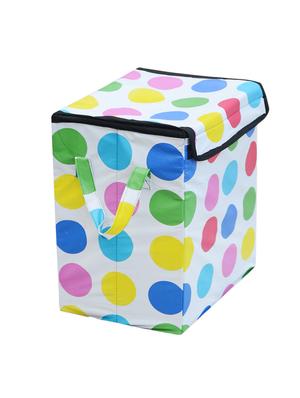 Multicolored Circle design Foldable Laundry basket - 14140750 - Standard Image - 2
